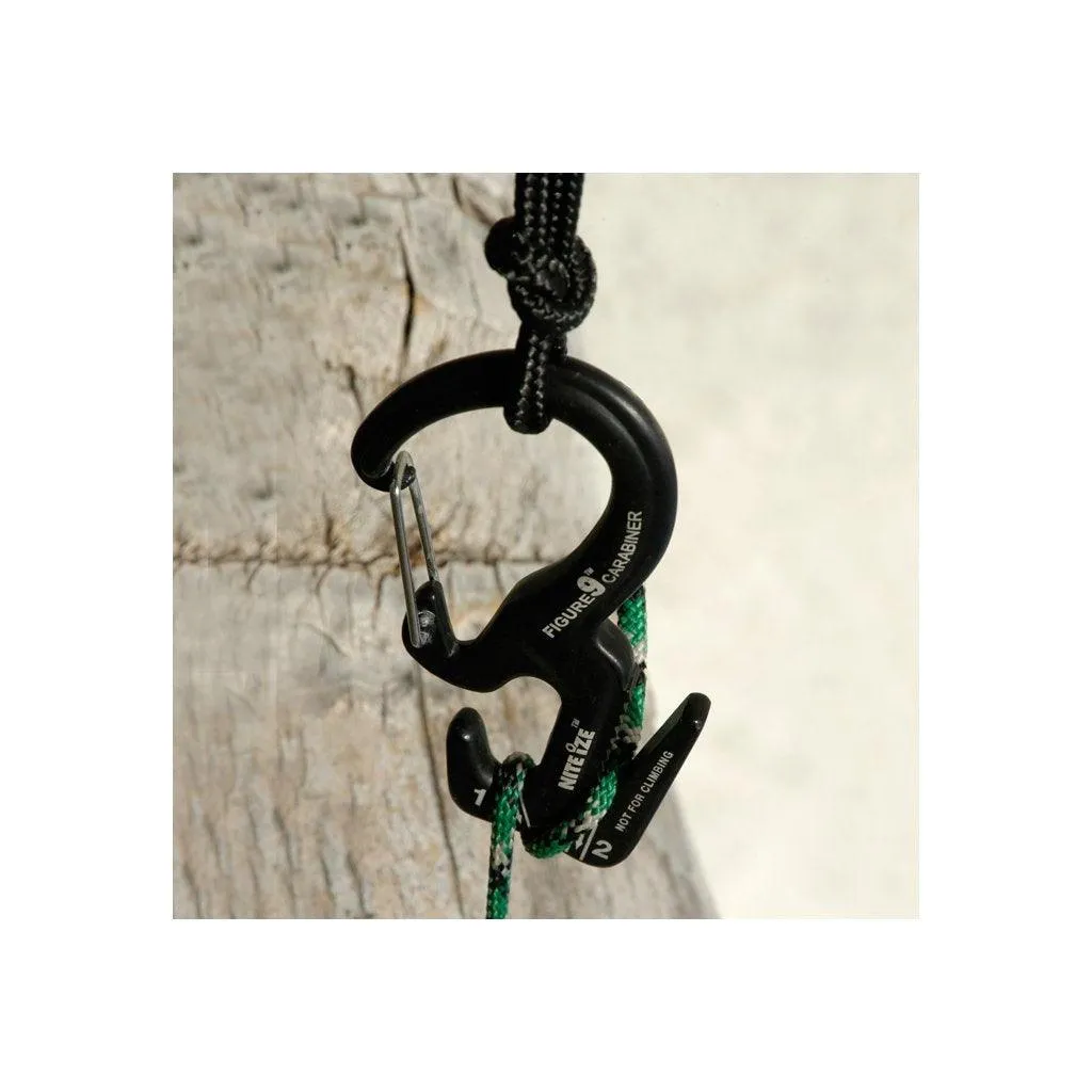 FIGURE 9 CARABINER ROPE TIGHTENER in metal color - small S - Combo set (2ks)