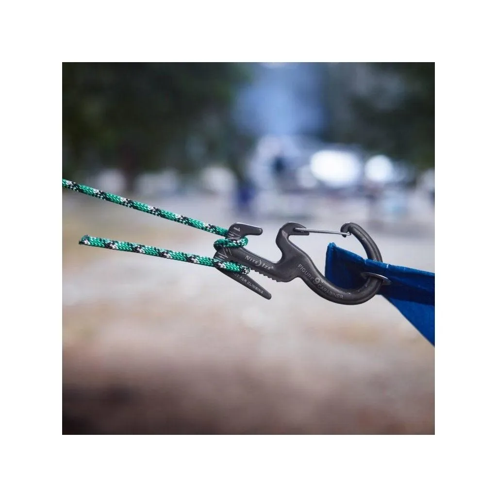 FIGURE 9 CARABINER ROPE TIGHTENER in metal color - small S - Combo set (2ks)