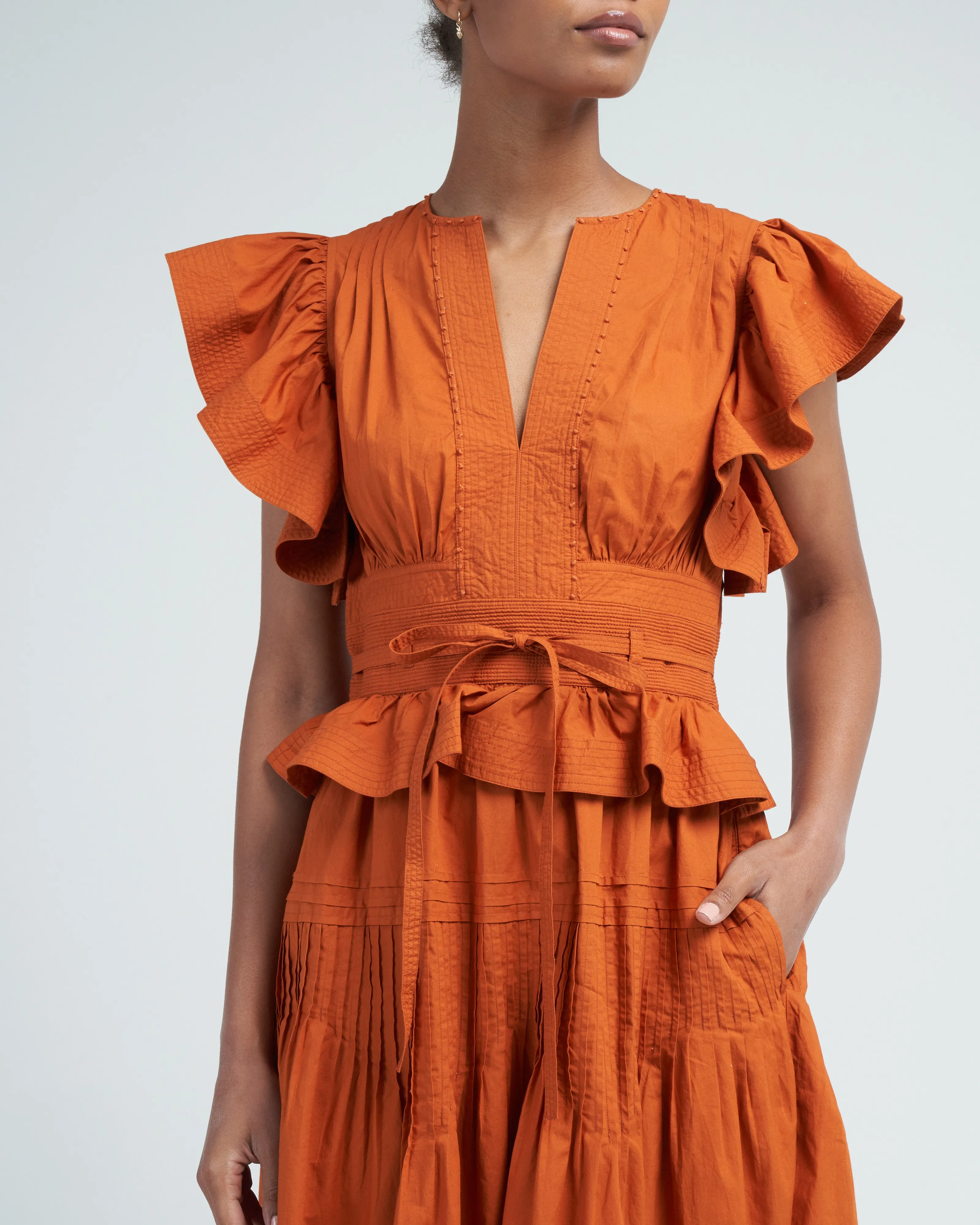 florence dress - saffron