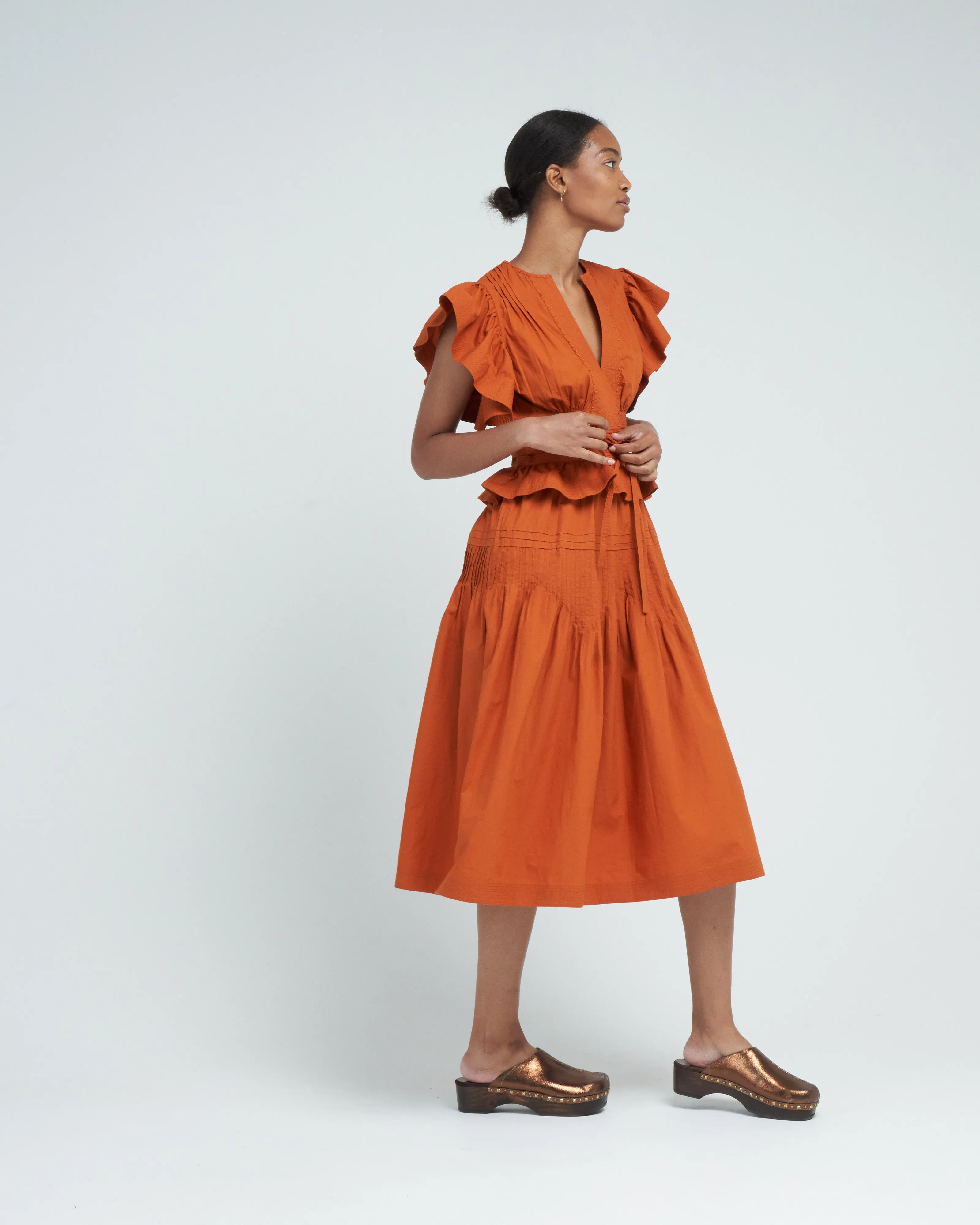 florence dress - saffron