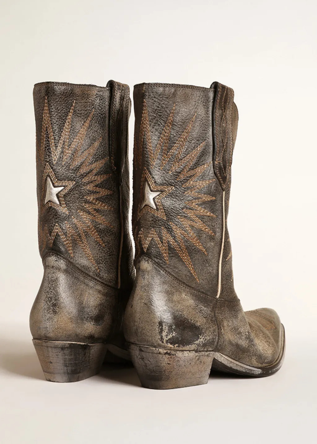 Golden Goose Wish Star Low Boots in Black