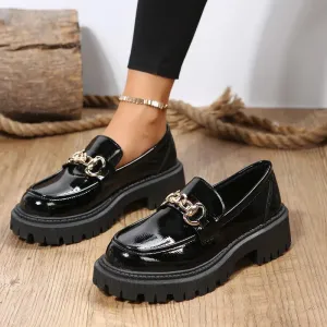 GS Platform Walk | Modieuze platformloafers met gesp voor dames