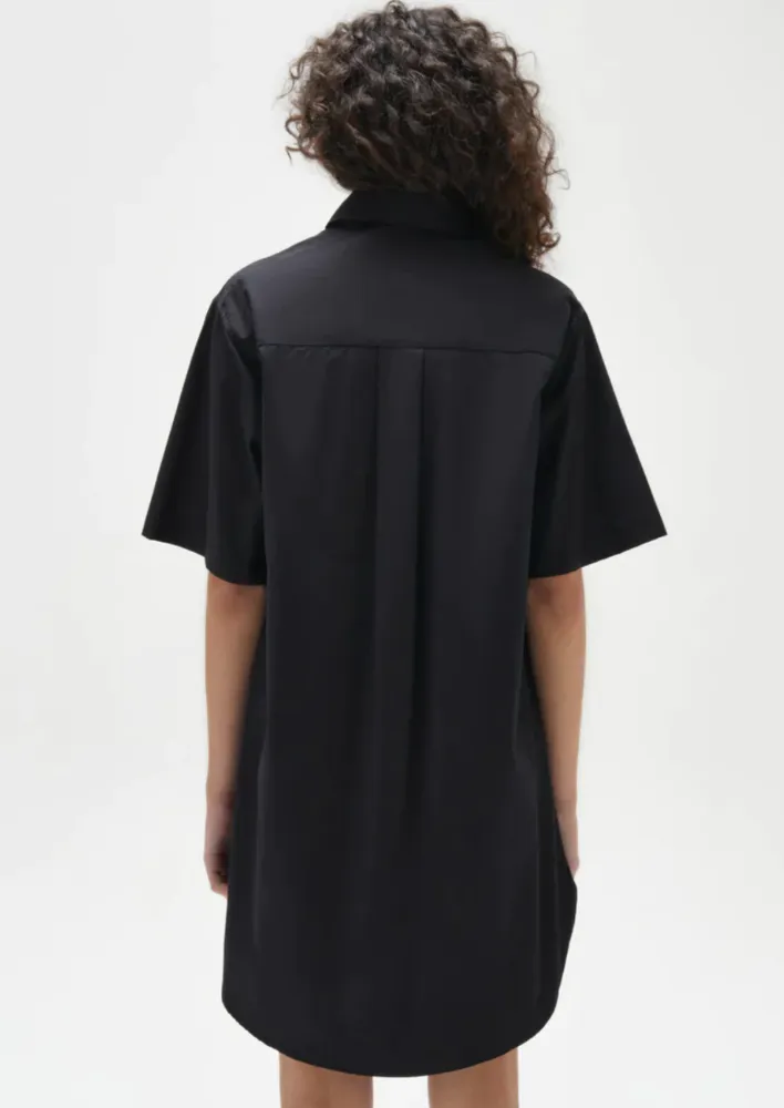 Haley Poplin Dress Black