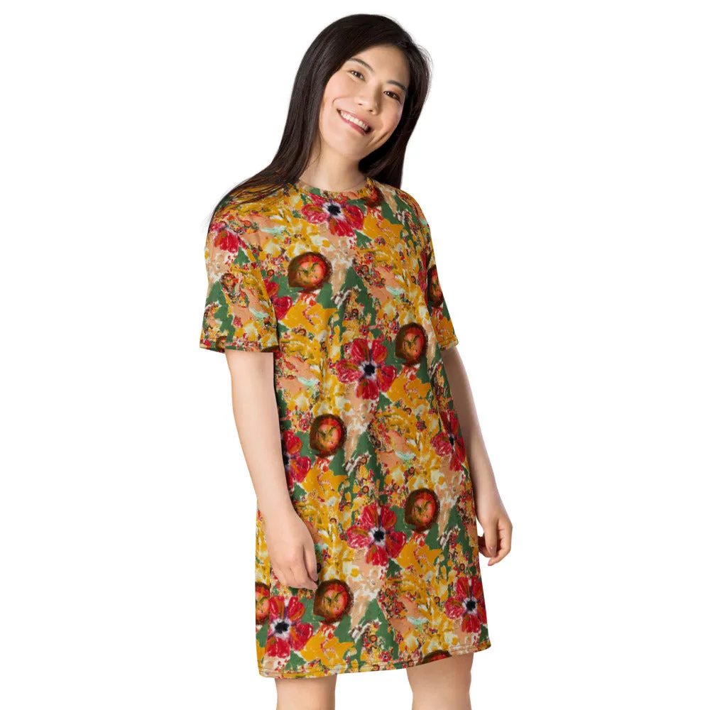 Hawaiian T-shirt dress