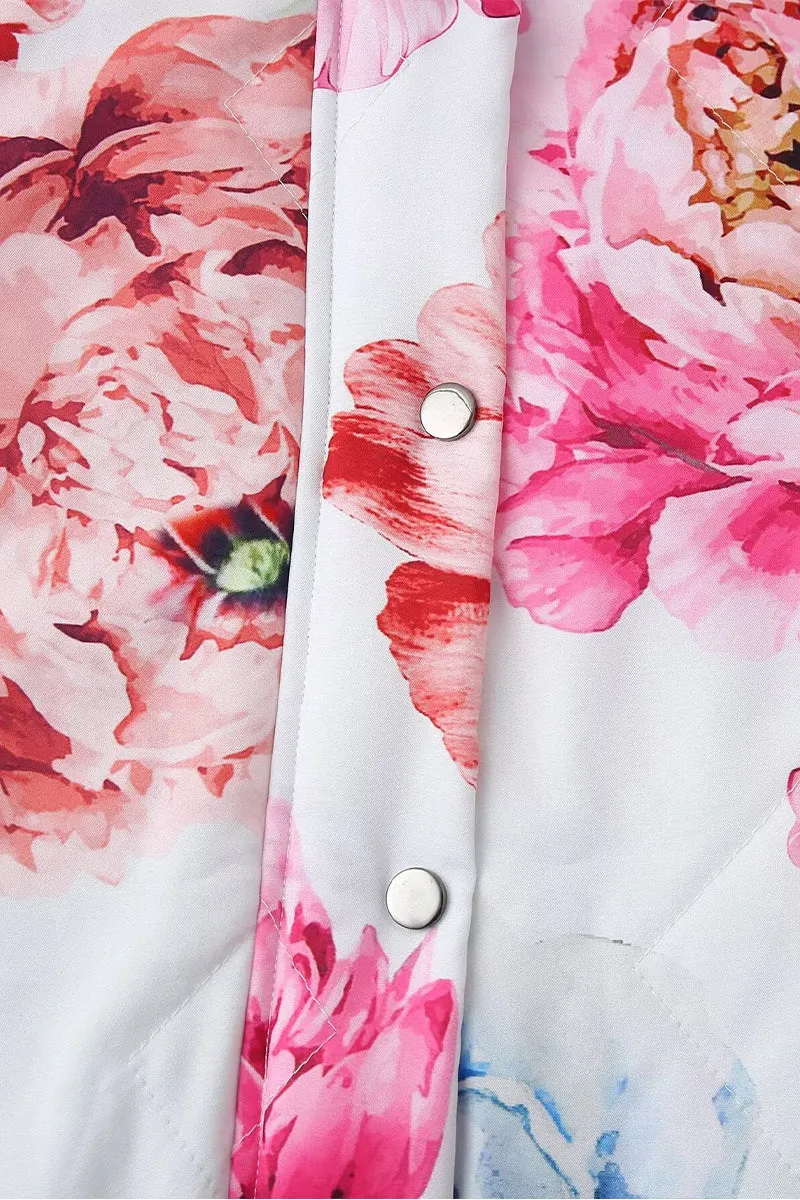 HCR1159 Floral Bomber Jacket Outerwear