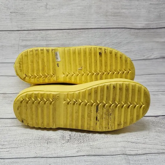 Hunter Big Kids Yellow Rain Boots Size 4