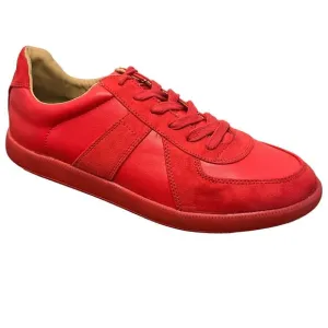 INC Men’s Faux Leather Sneakers Red Size 9