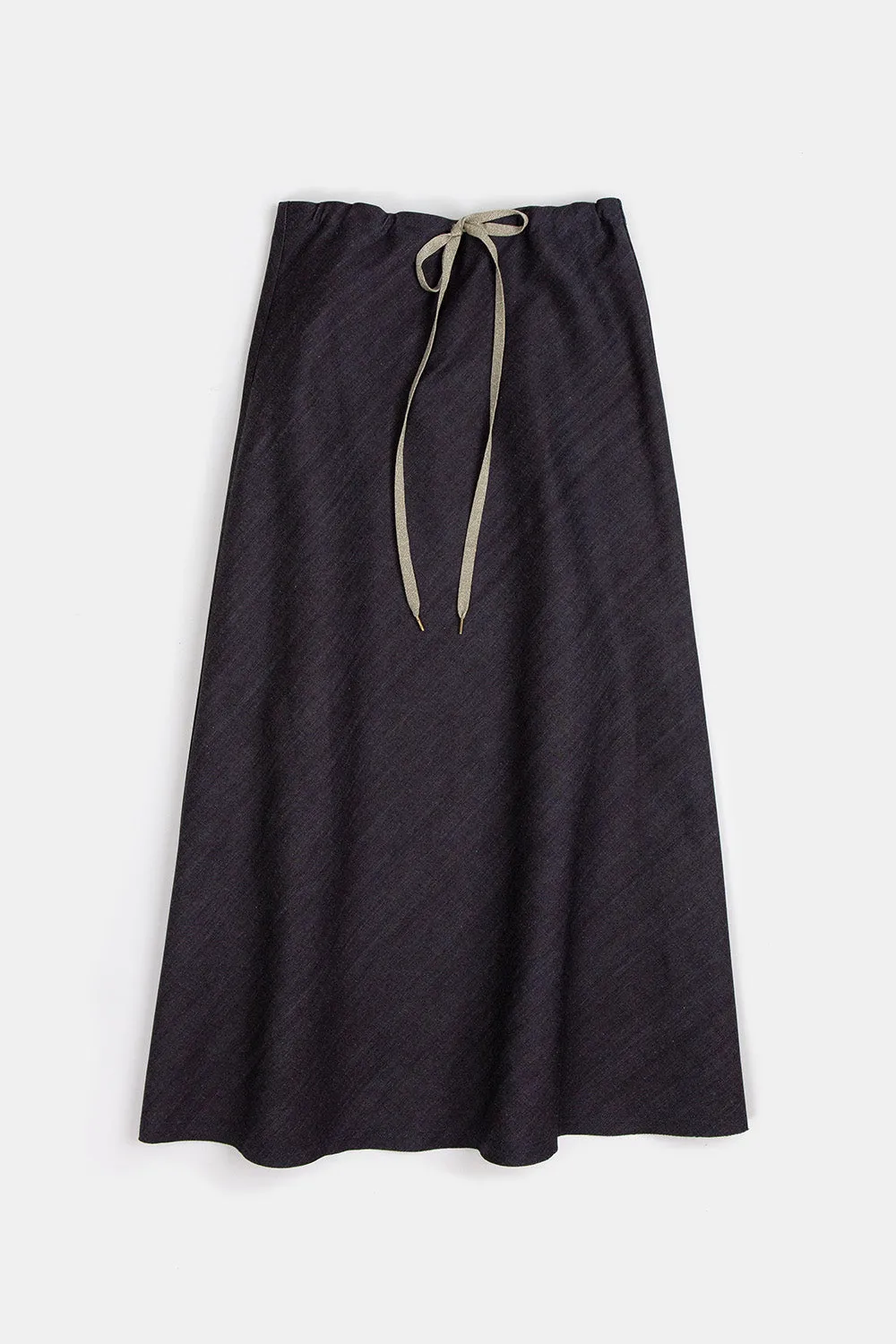 Isabelle Denim Skirt In Dark Indigo
