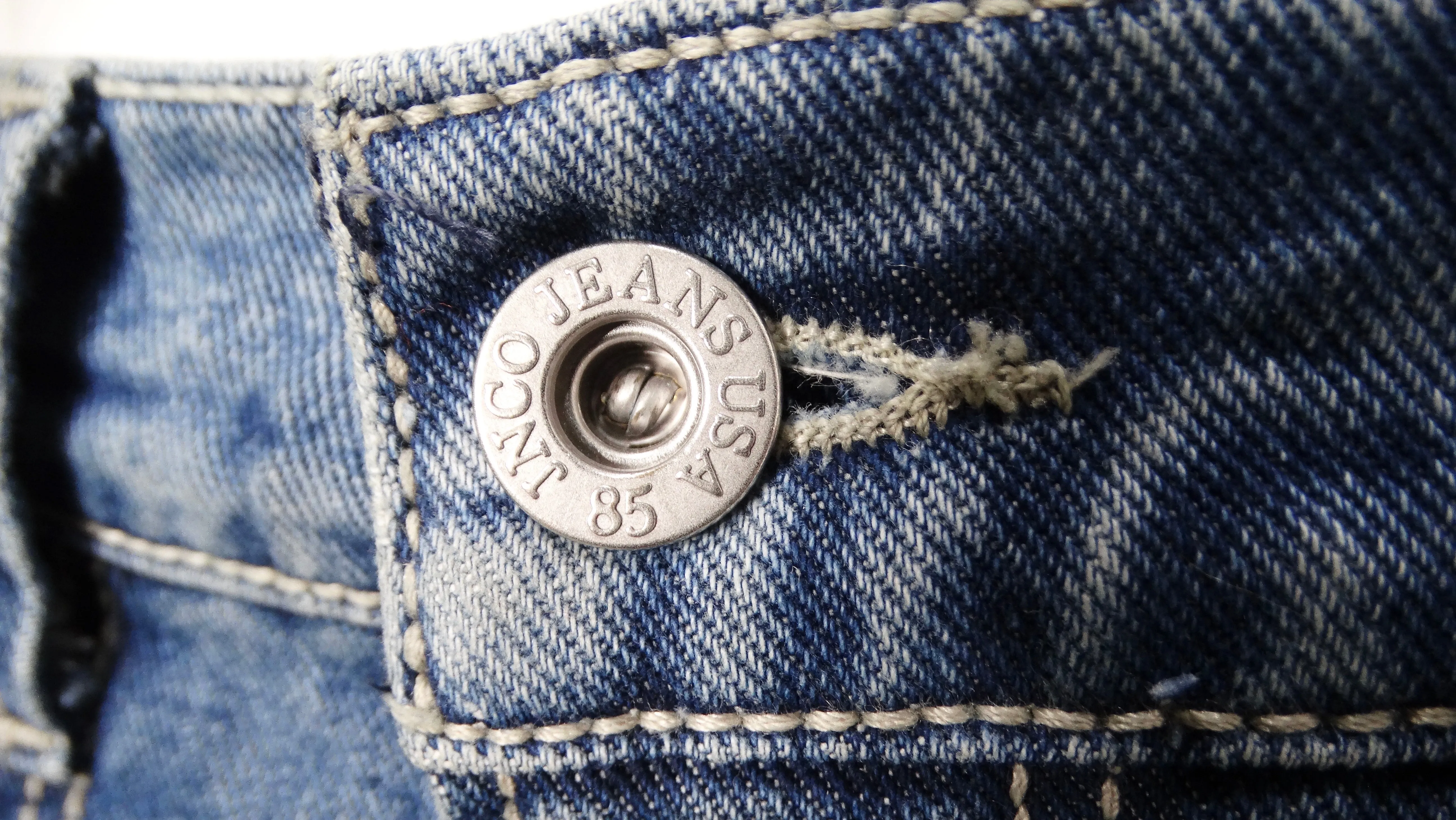 JNCO Lucky Buddha Limited Edition Dark Stone Blue Denim Baggy Jeans