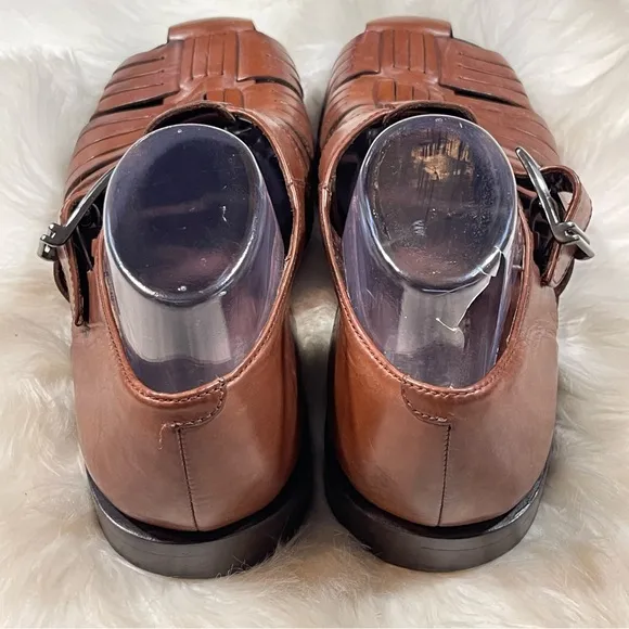 Johnston &amp; Murphy Men’s Brown Leather Ssndals