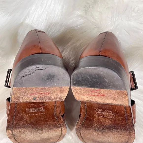 Johnston &amp; Murphy Men’s Brown Leather Ssndals