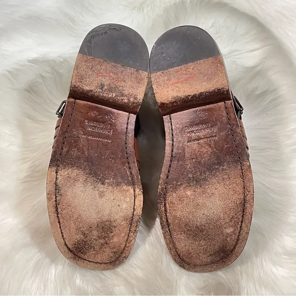 Johnston &amp; Murphy Men’s Brown Leather Ssndals