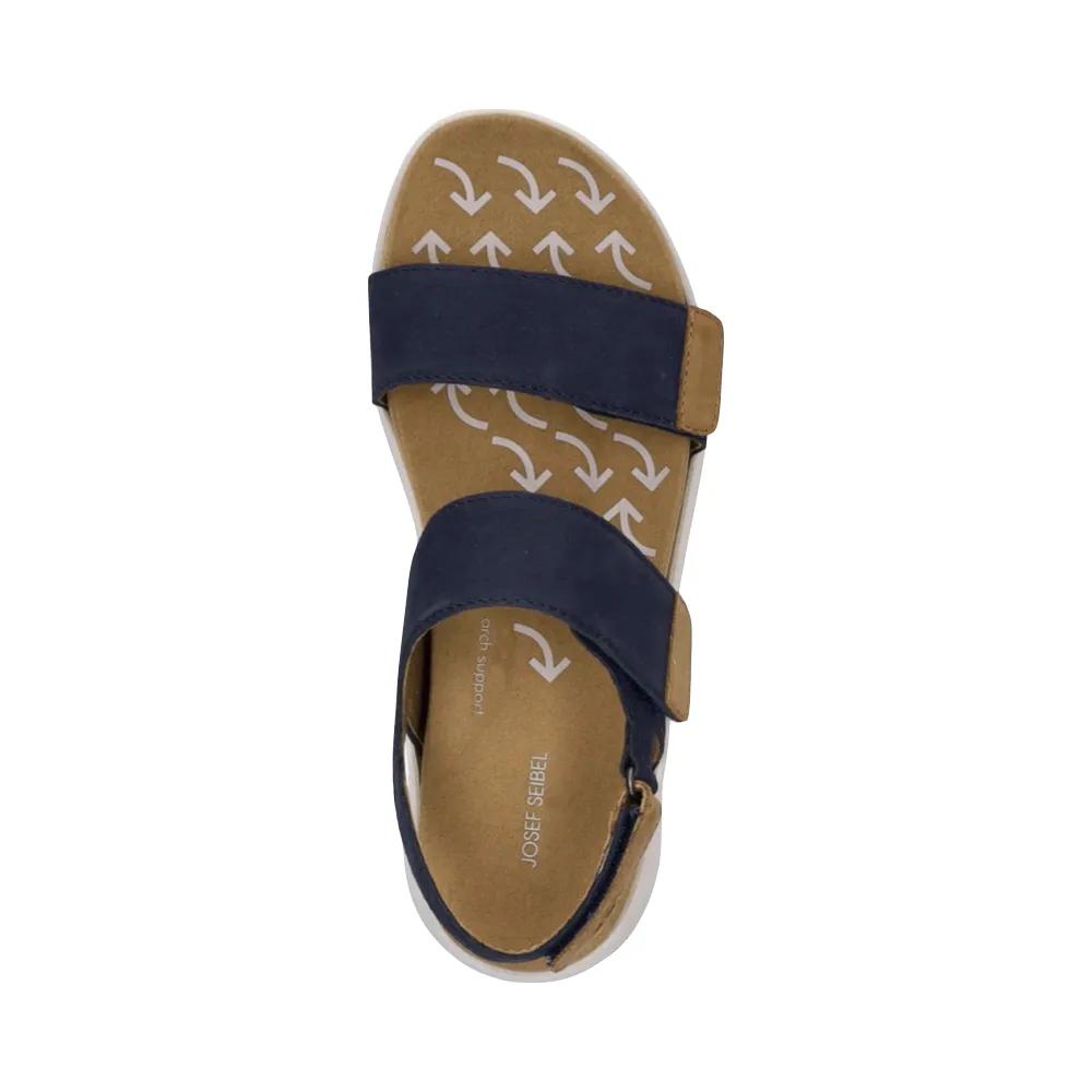 Josef Seibel Women's Estelle 04 Sandal in Ocean Navy