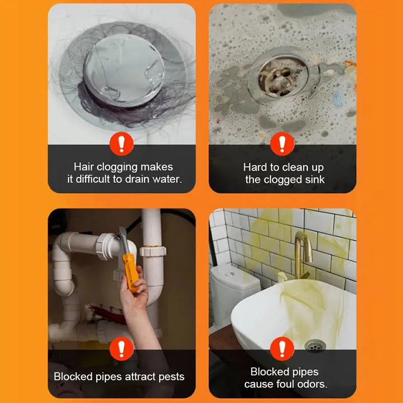 💥LIMITED SALE - Buy 2 Get 1 Free!!🔥Multi-Use Powerful Anti-Clog Drain Cleaner Powder