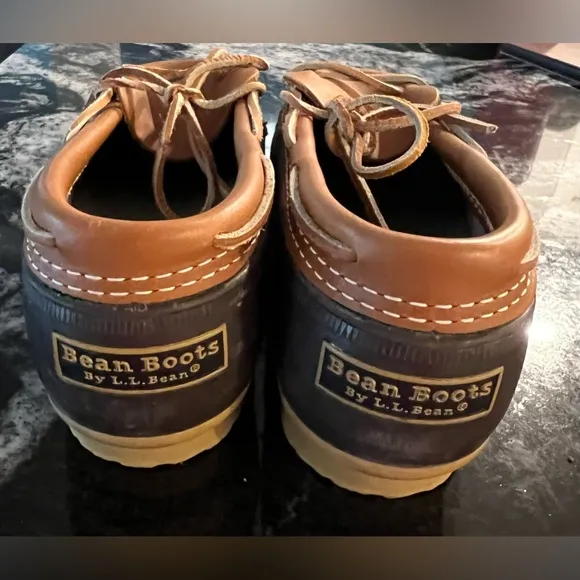 LL Bean Boots Men’s Rubber Mocs Size 11    Color:Tan/Bean Boot Brown/Gum