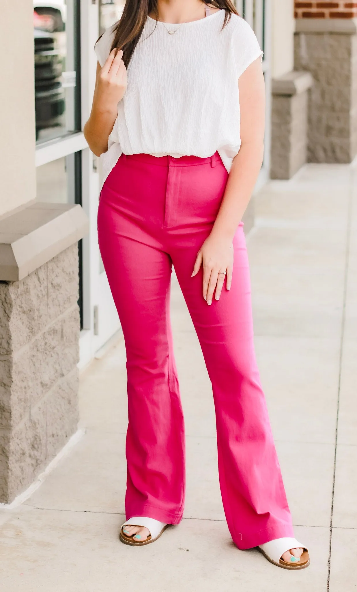 Making Moves Hot Pink Flares