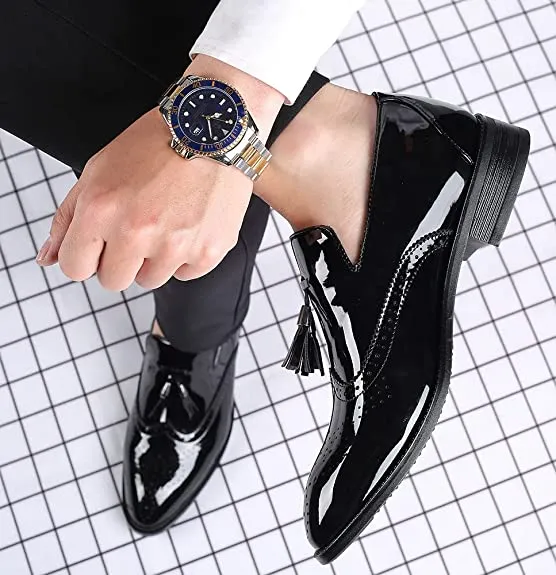 Men's Wingtip Tassel Loafers