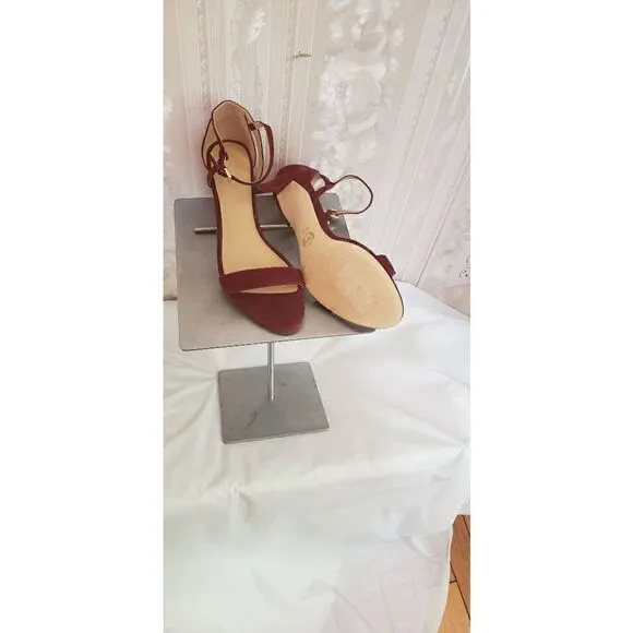 Michael Kors Red Ankle Strap Sandals