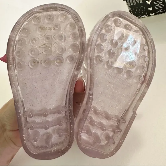 Mini Melissa Clear Possession Sandals, Stars &amp; Rainbow