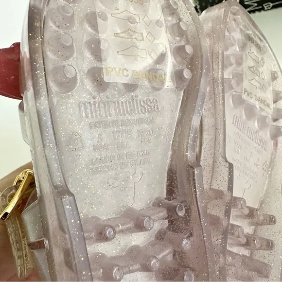 Mini Melissa Clear Possession Sandals, Stars &amp; Rainbow