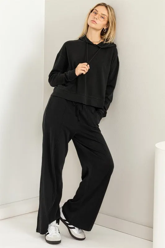 My Moment High Waist Drawstring Wide Leg Pants