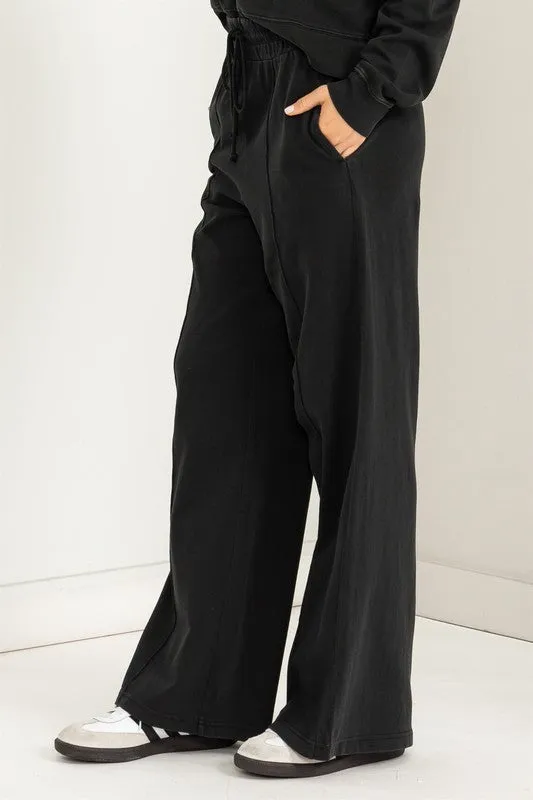 My Moment High Waist Drawstring Wide Leg Pants