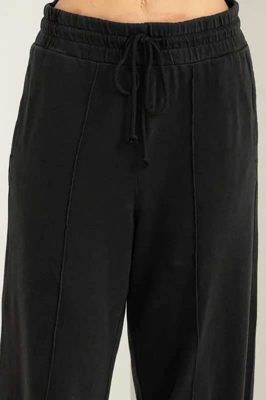 My Moment High Waist Drawstring Wide Leg Pants
