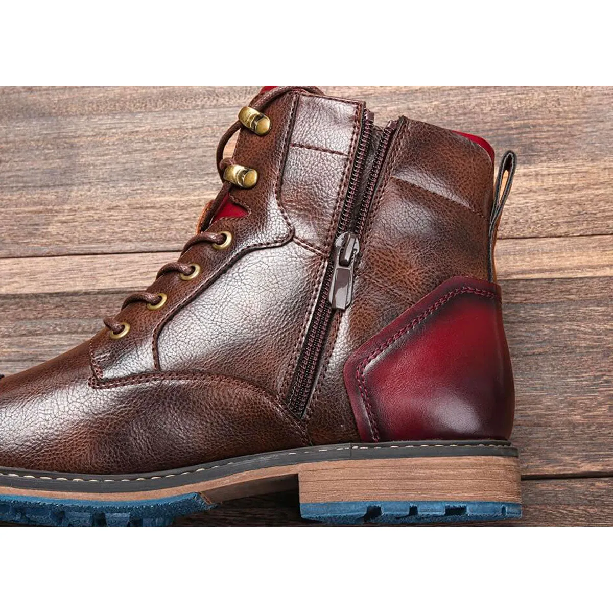 Nathan - Leather Oxford Boots