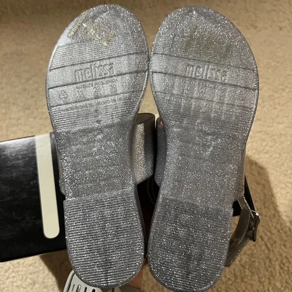 NEW Mel by Mini Melissa Classy Silver Sandals
