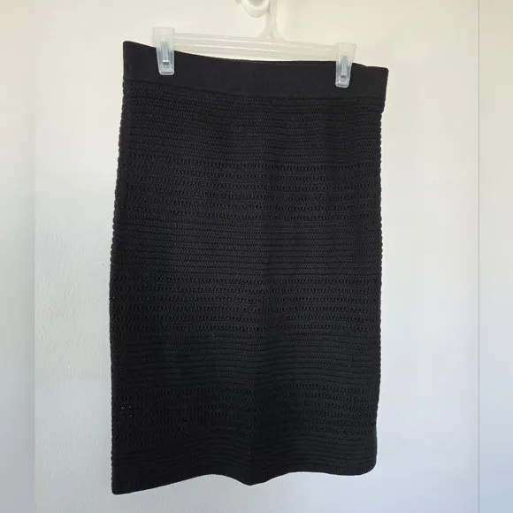 NWT Gap Crochet Sweater Midi SkirtBlack Size Medium