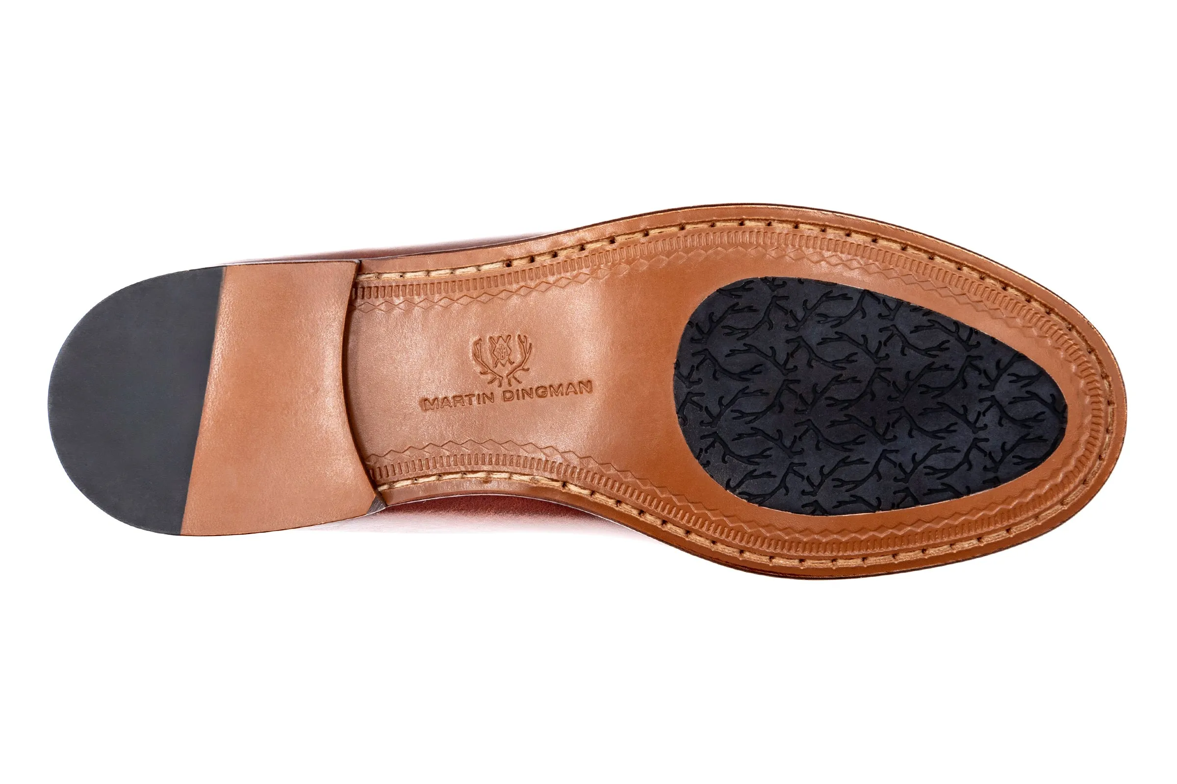 Old Row Oiled Saddle Leather Horse Bit Loafers - Cigar