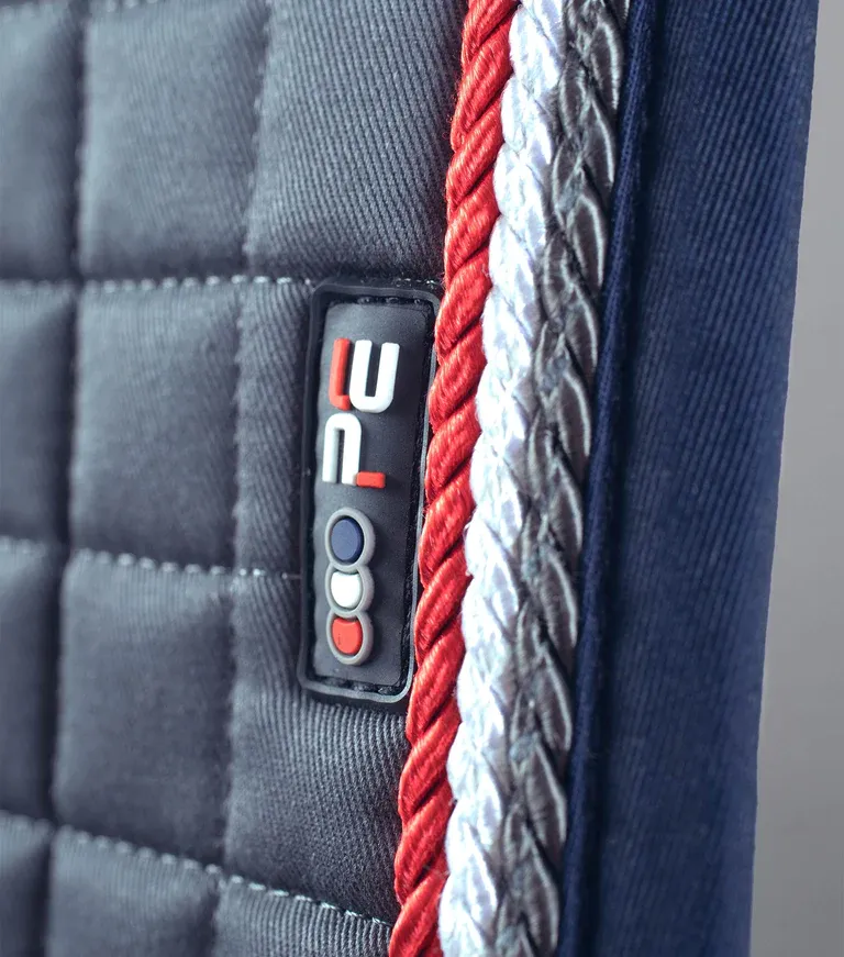 PEI Close Contact Euro Cotton Dressage Pad (Grey)