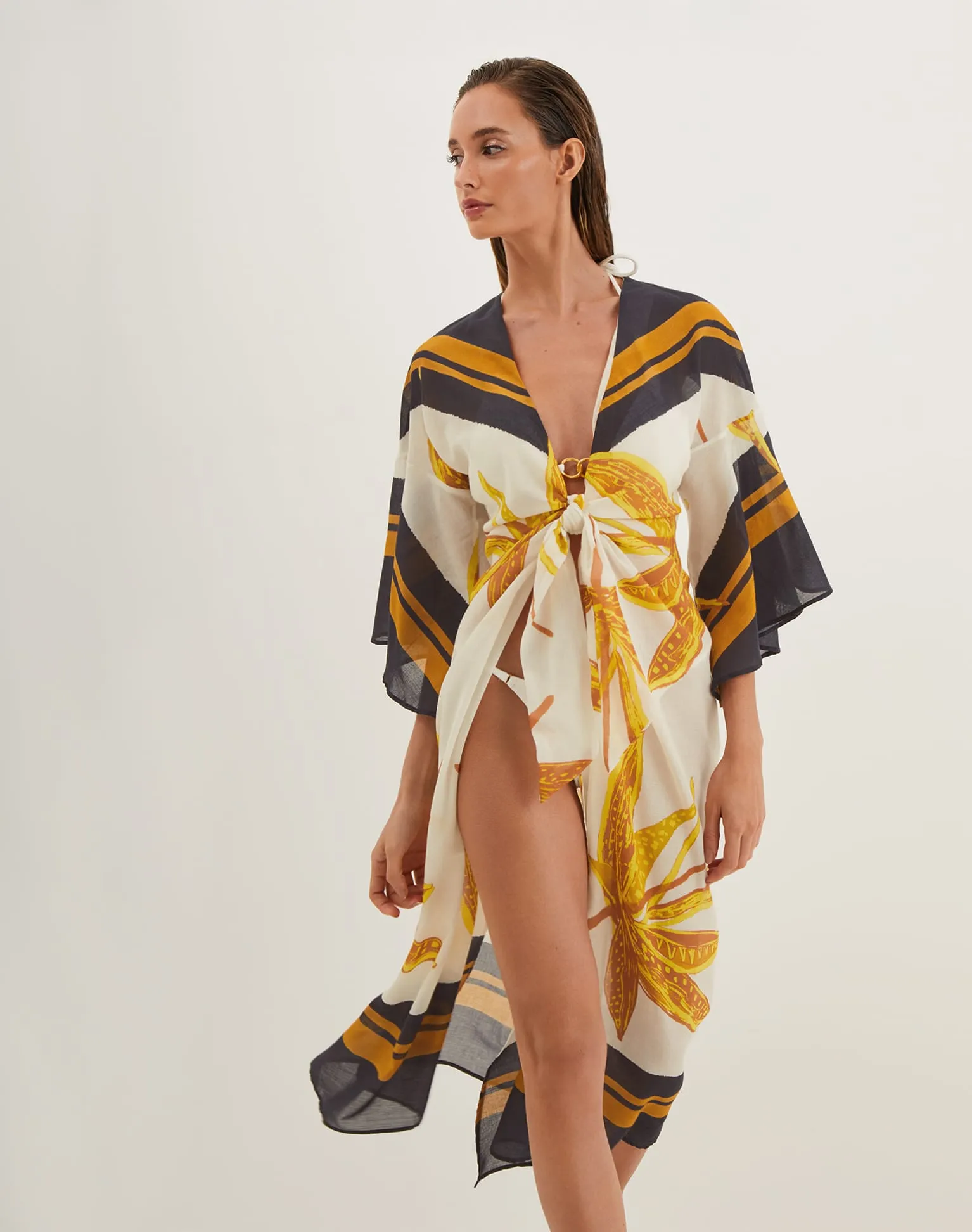 Perola Long Caftan - Tuscan