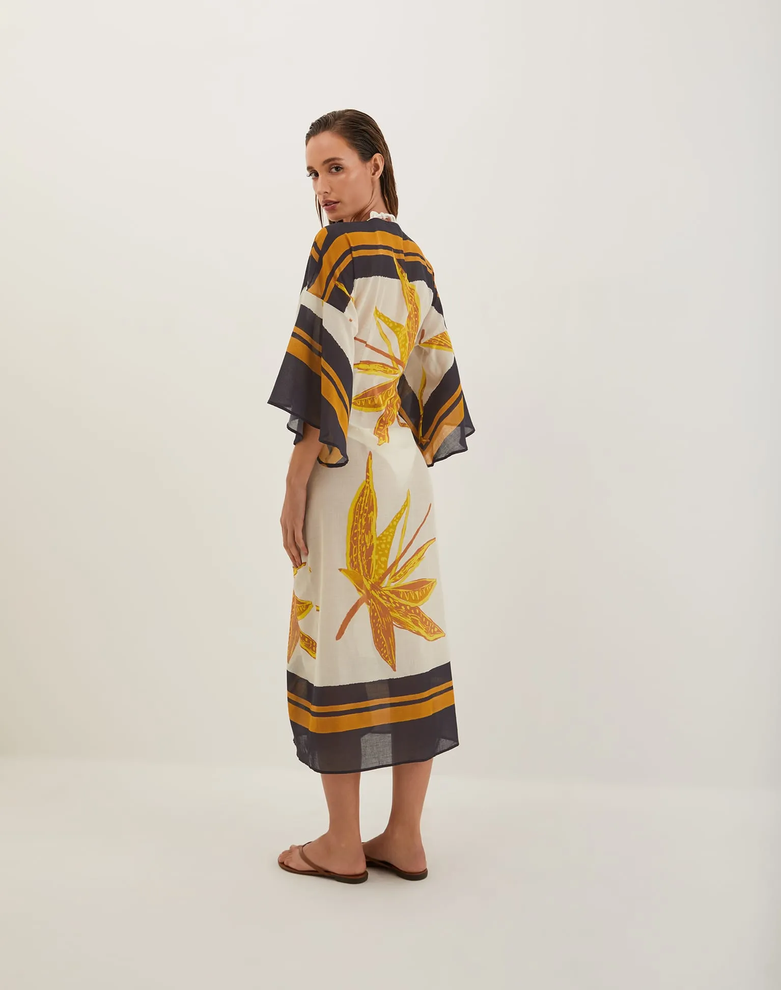 Perola Long Caftan - Tuscan