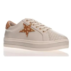 Pixie Leather Sneaker - Cream - AE3