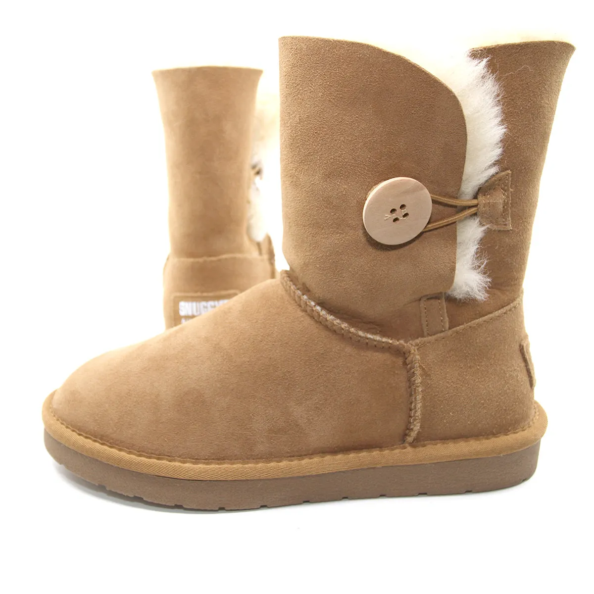 Premium Short Button Boots Australian Made