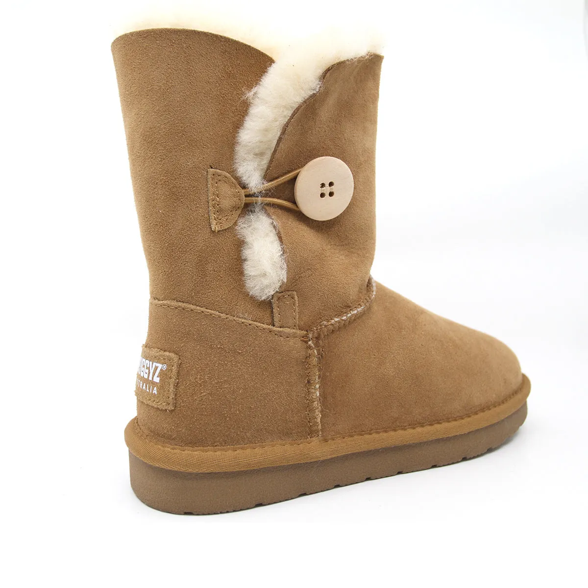 Premium Short Button Boots Australian Made
