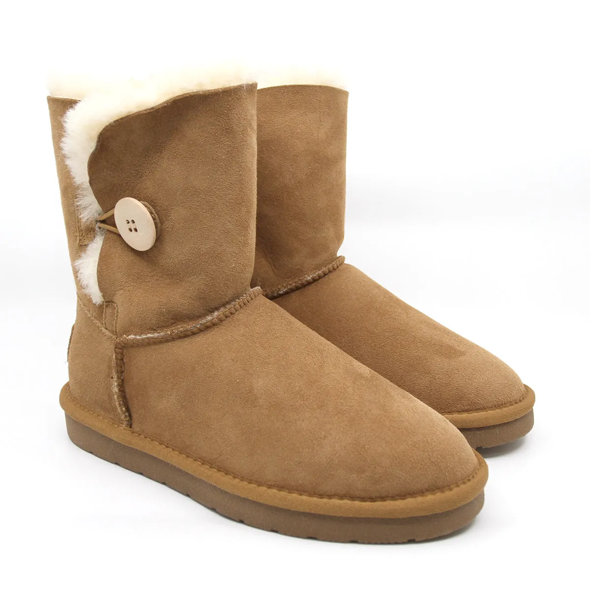 Premium Short Button Boots Australian Made