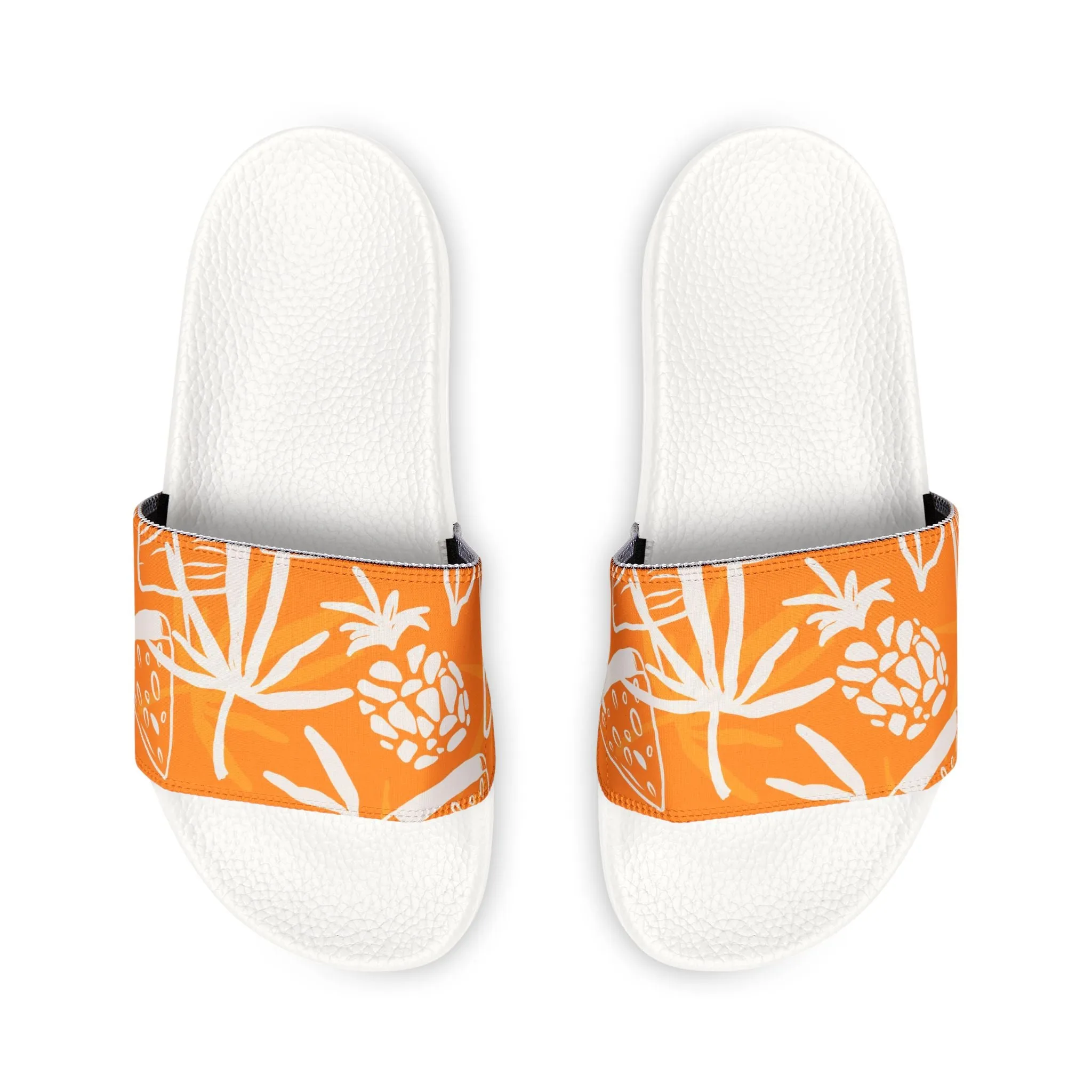 "Orange Pineapple Papaya Fusion" Men's Beach Sandals