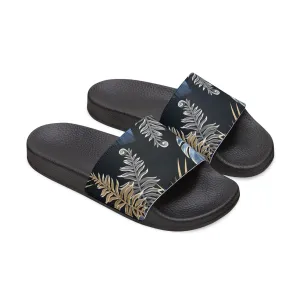 "Paradise Palms at Midnight" Men's Beach Sandals