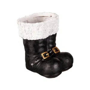 Resin Santa Boots Planter,84g5292