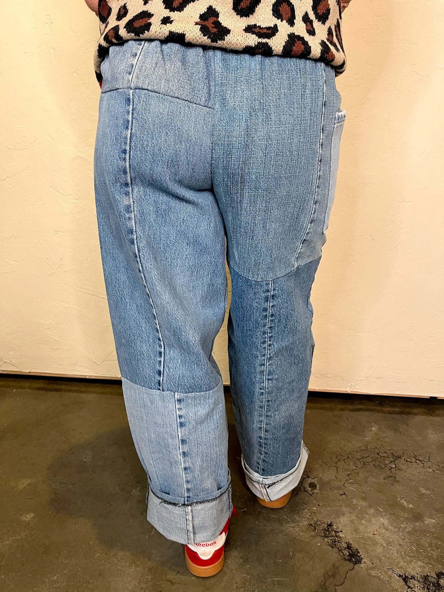 Rewind Denim Patchwork Pant