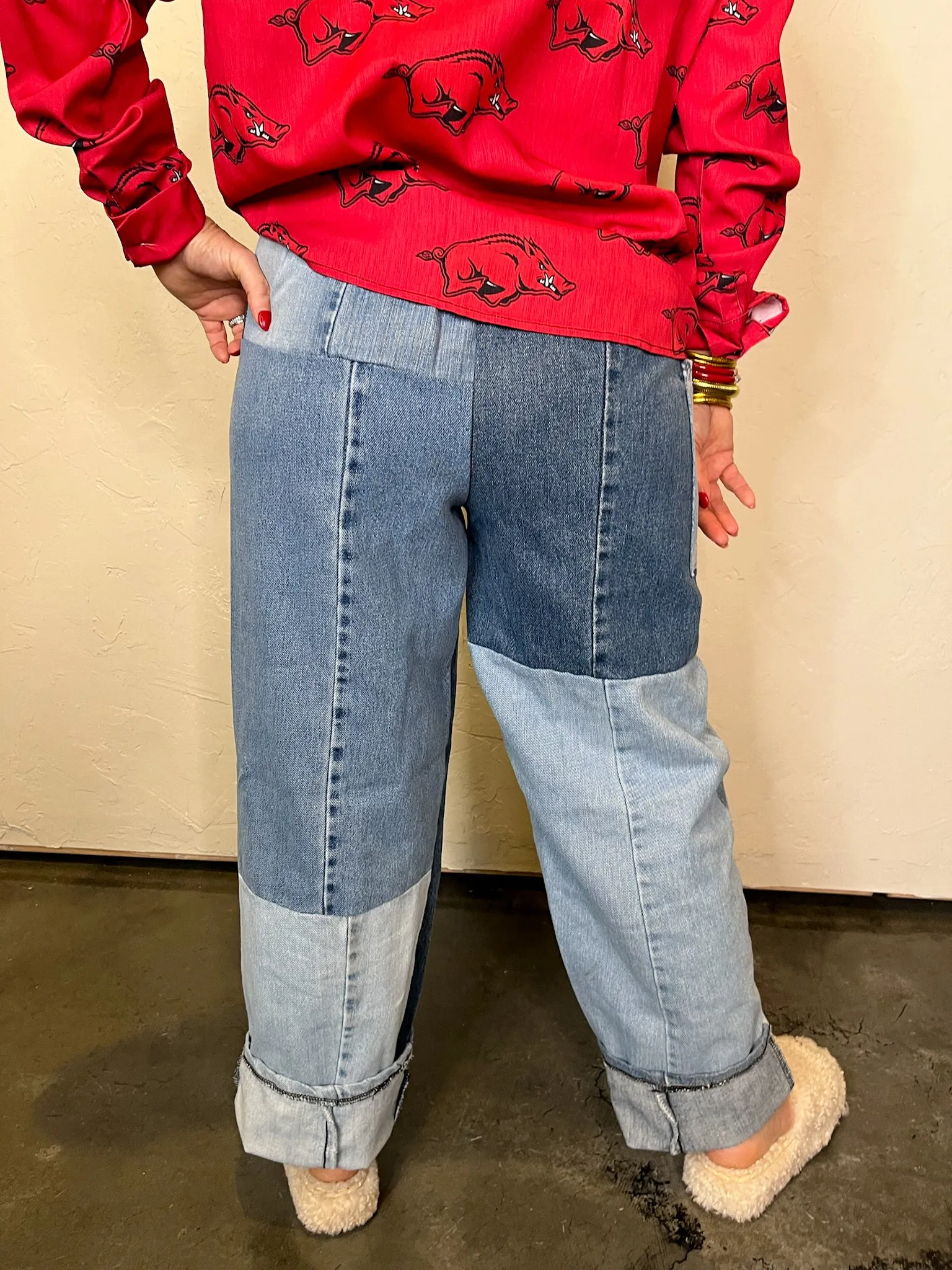 Rewind Denim Patchwork Pant