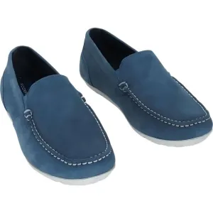 Rockport Men's Denim Blue Warner Venetian Loafer, Size 7 Wide