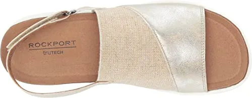 Rockport Women's Kyra W Sling, PLATINUM, 8 Medium