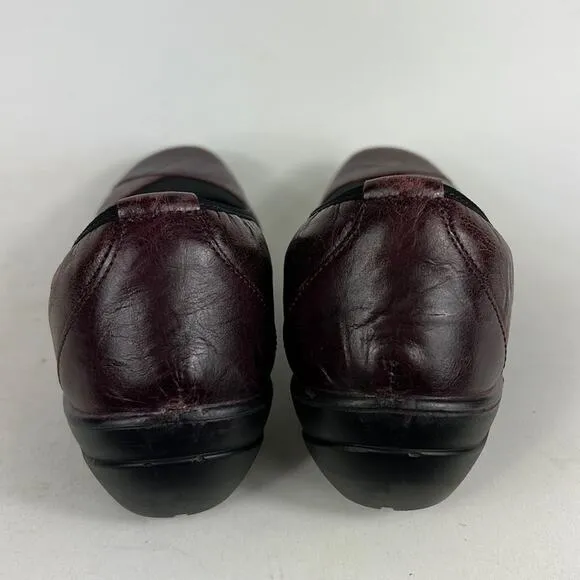 Romika cassie loafers women’s size 8 wine red leather slip on minimalist shoes