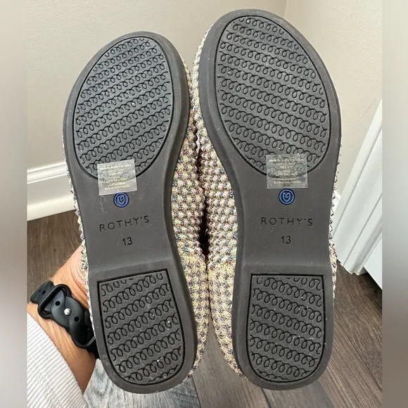 Rothy’s Kids Multi Metallic Loafers (Size 13)