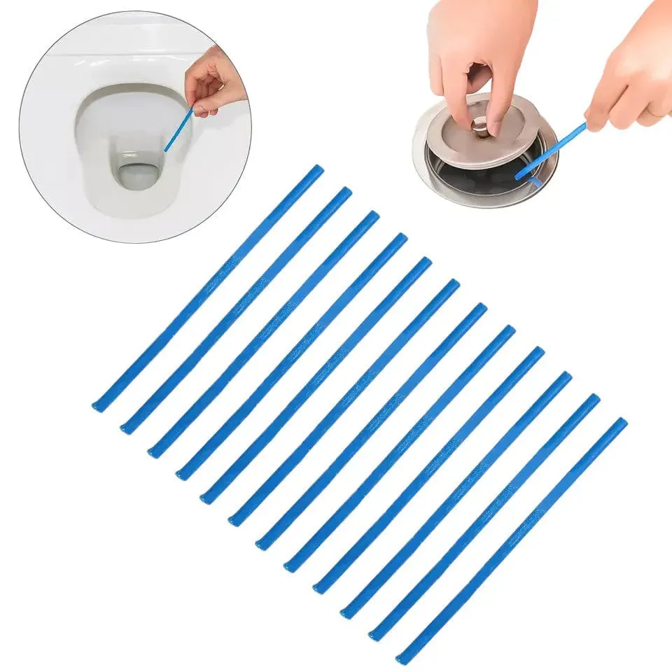 Rysons 12 Drain Wands Prevent Germs & Odour Clean Sink Plug Bathroom