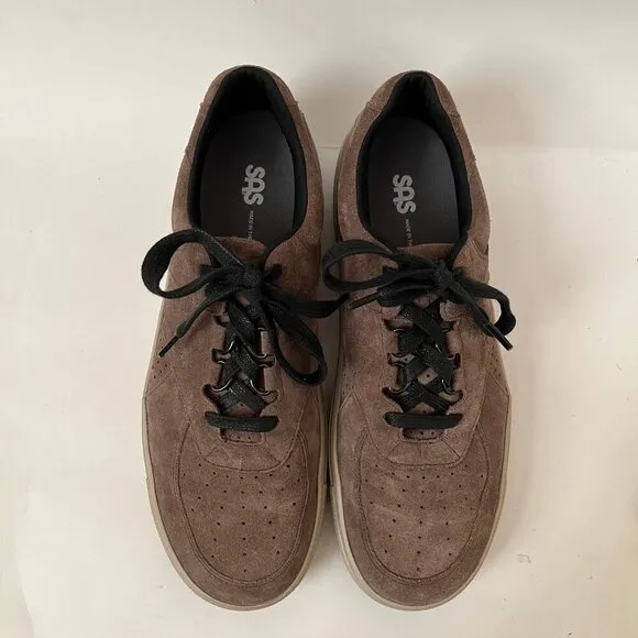 SAS Size 13 N Men Tan Almond High Street Lace up Casual Preppy Comfort Sneakers