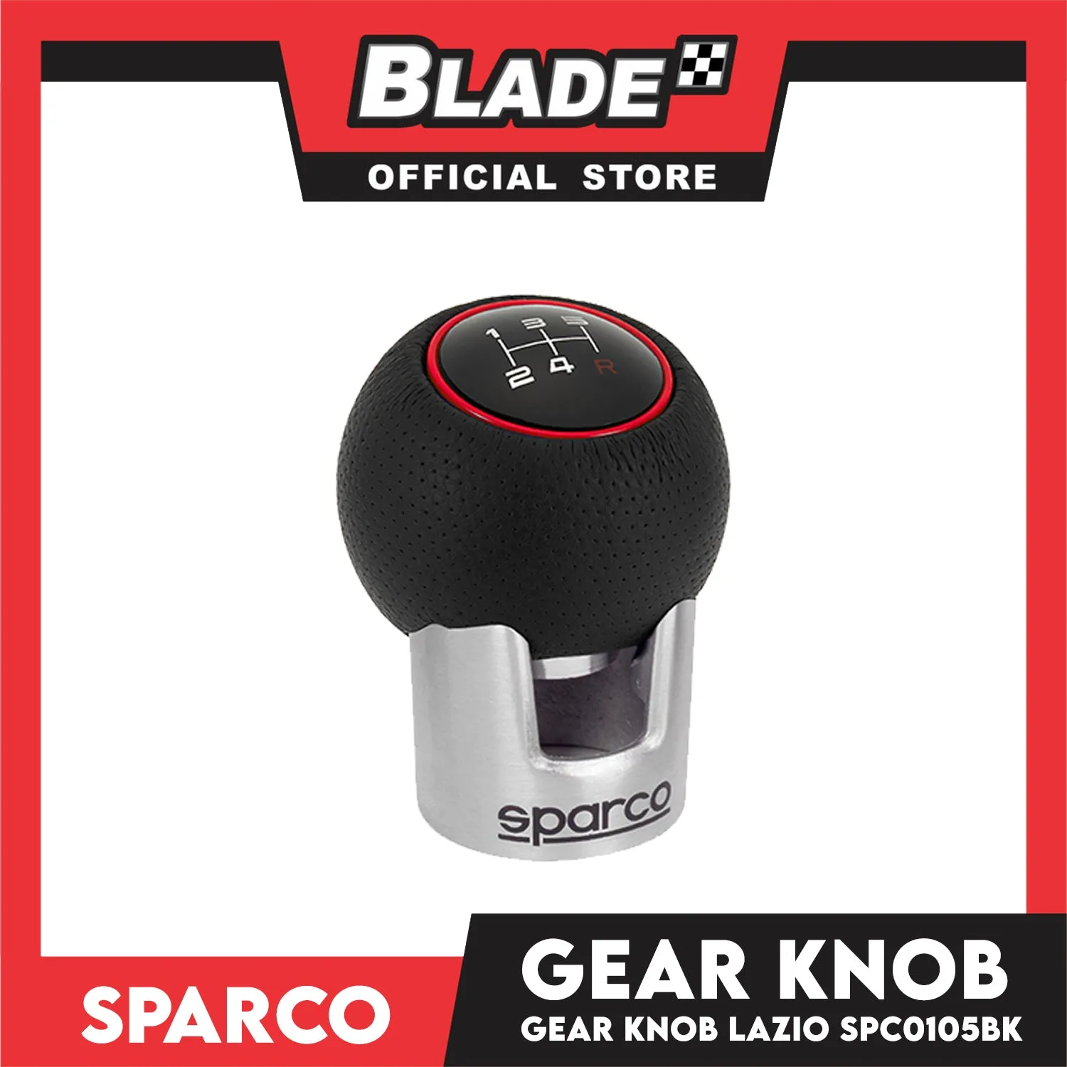 Sparco Gear Knob Lazio SPC0105BK